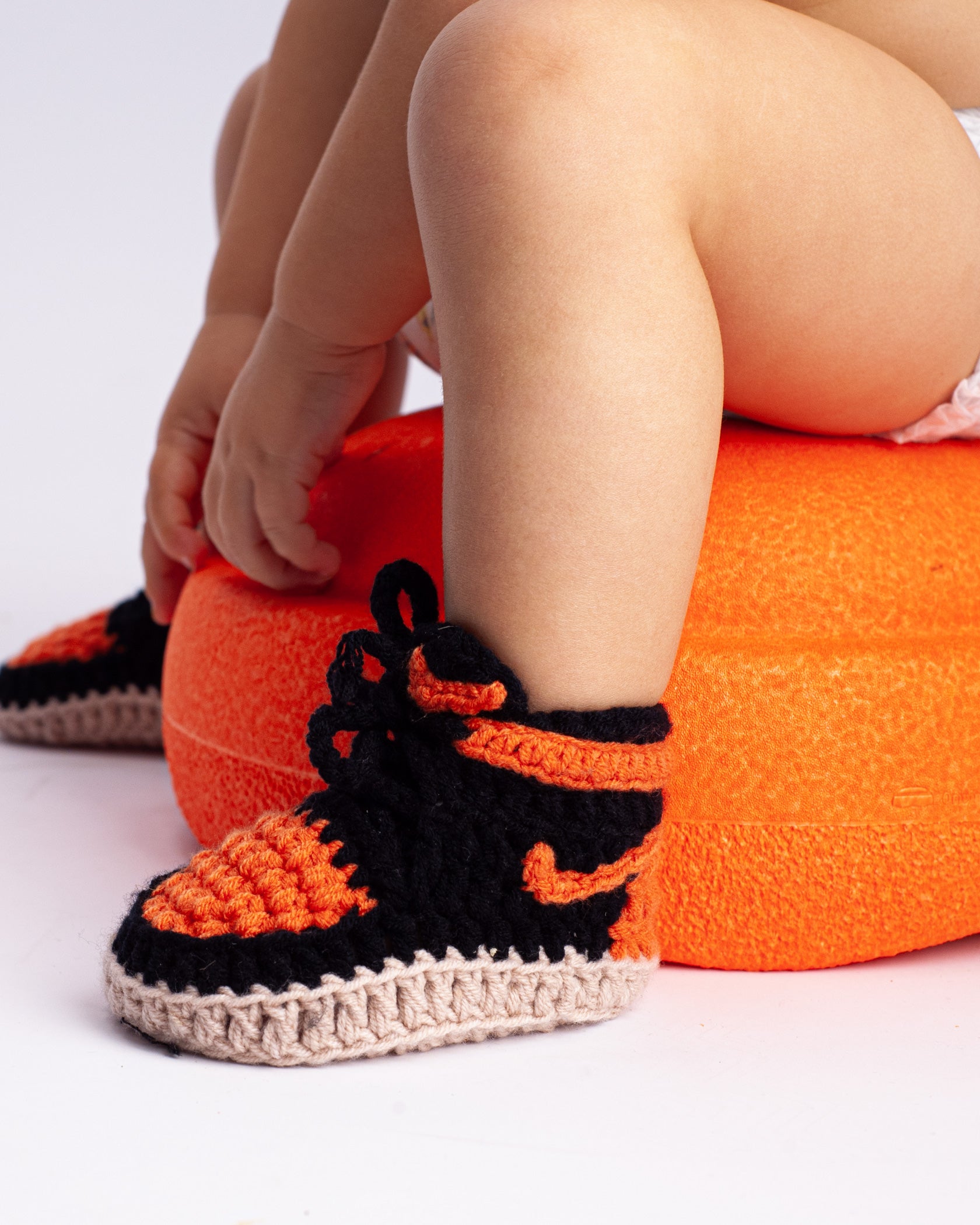 AJ1 ORANGE Sneaker Sokkies