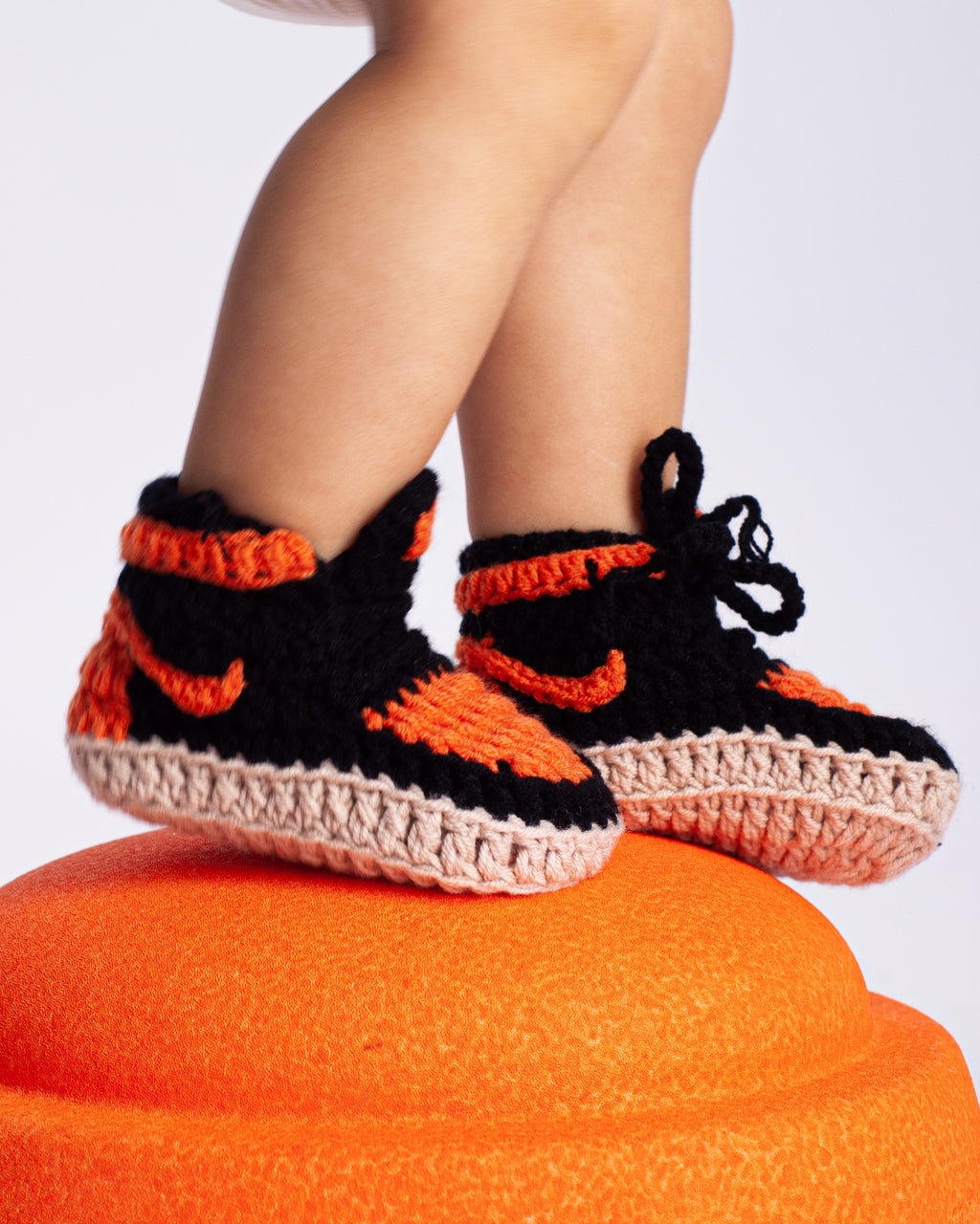 AJ1 ORANGE Sneaker Sokkies